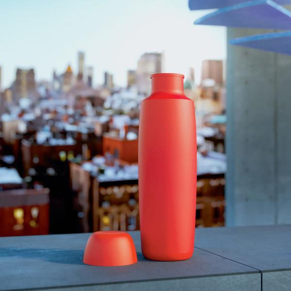 Alessi doppelwandige Thermosflasche "Food à Porter" Rot