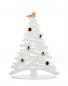 Preview: Alessi Weihnachtsschmuck - Weihnachtsbaum "Bark for Christmas" weiss, Höhe 45 cm mit Magneten aus Porzellan