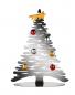 Preview: Alessi Weihnachtsschmuck - Weihnachtsbaum "Bark for Christmas" Edelstahl, Höhe 30 cm mit Magneten aus Porzellan