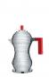 Preview: Alessi "Pulcina" Espressomaschine aus Aluminium rot - 1 Tasse