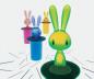 Preview: Alessi Zahnstocherbehälter "Magic Bunny" gelb