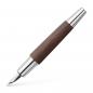 Preview: Faber Castell E-motion Birnbaum Füllfederhalter dunkelbraun