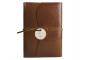 Preview: Centralcrafts "Firenze" A5 Lederbuch mit Randbedruck Tuscan