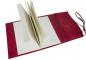 Preview: Centralcrafts  "Indra" A4 Notizbuch mit Ledereinband wiederbefüllbar Burgundy