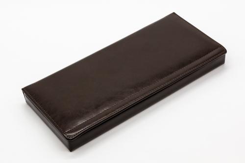 ASL Stiftschatulle "Cardiff" echt Leder Braun