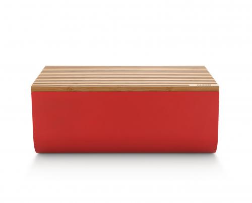 Alessi "Mattina" Brotkasten Stahl Rot