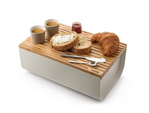Alessi "Mattina" Brotkasten Stahl Grau
