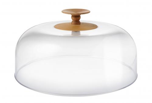 Alessi "Dressed in Wood" Käsehaube / Abdeckhaube