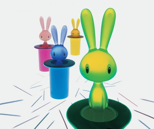 Alessi Zahnstocherbehälter "Magic Bunny" gelb