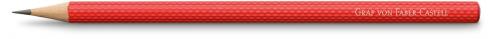 Graf von Faber Castell 3 holzgefasste Bleistifte Guilloche, India Red