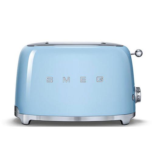 50's Retro Style 2-Schlitz Toaster kompakt, Pastellblau