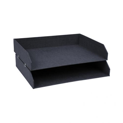 Artoz Schreibtisch-Ablage 2er Set "Nordiska" Blau