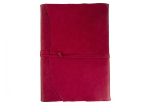 Centralcrafts  "Indra" A4 Notizbuch mit Ledereinband wiederbefüllbar Burgundy