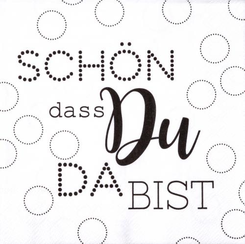 Räder Servietten 20 Stück "Schön dass Du da bist"