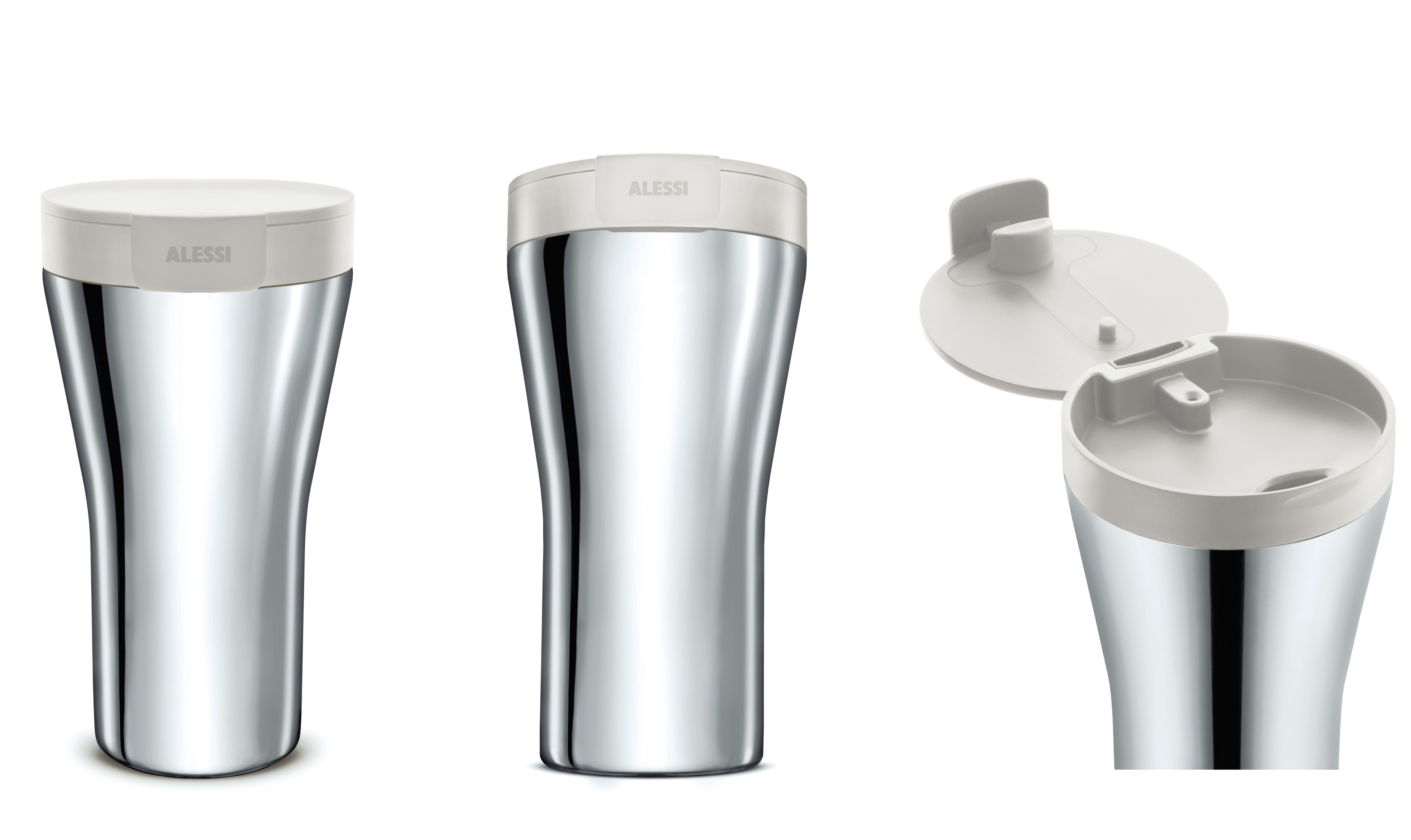 ALESSI Travel Mug "Caffa" Creme Dein regionaler