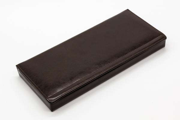 ASL Stiftschatulle "Cardiff" echt Leder Braun