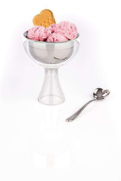 Alessi "Big Love" Eisbecher mit Löffel Blau