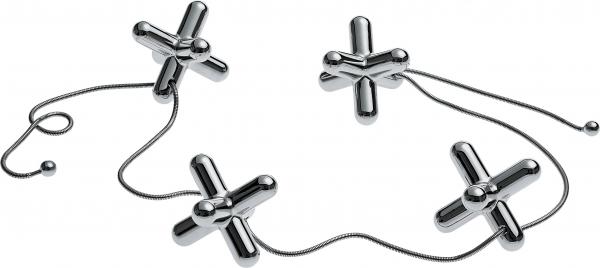 Alessi Topfuntersatz mit verstellbaren Teilen "tripod"