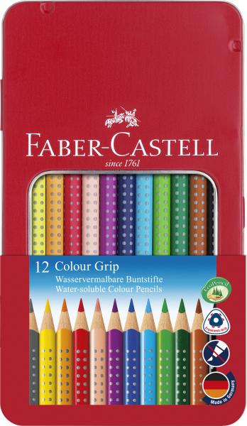 Faber Castell Buntstift Colour Grip 12er Metalletui