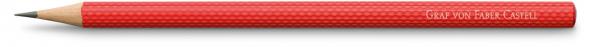 Graf von Faber Castell 3 holzgefasste Bleistifte Guilloche, India Red