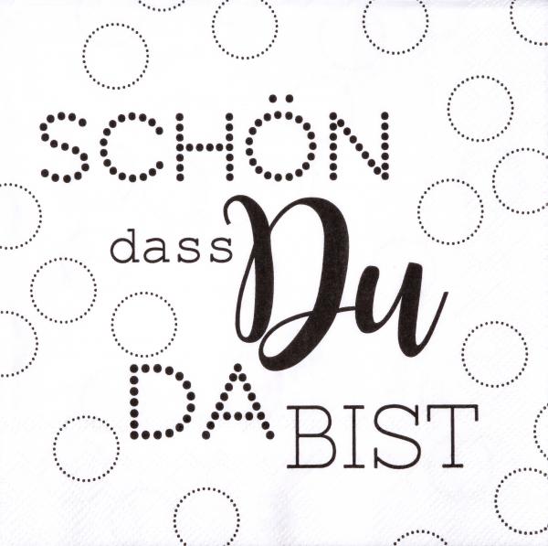 Räder Servietten 20 Stück "Schön dass Du da bist"